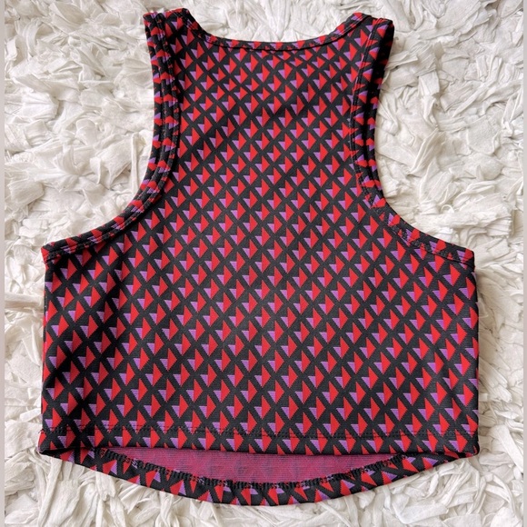 ZARA Retro Print Crop Tank Top Size M - Picture 3 of 5